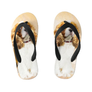 Cavalier King Charles Spaniel Original Painting Kinder Teenslippers