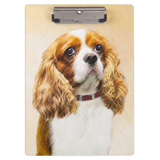 Cavalier King Charles Spaniel Original Painting Klembord (Voorkant)