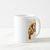 Cavalier King Charles Spaniel Original Painting Koffiemok (Voorkant rechts)