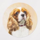 Cavalier King Charles Spaniel Original Painting Labels (Design 1)