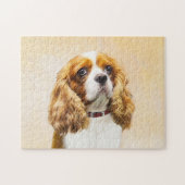 Cavalier King Charles Spaniel Original Painting Legpuzzel (Horizontaal)
