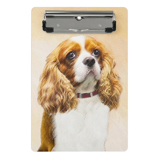 Cavalier King Charles Spaniel Original Painting Mini Klembord (Voorkant)
