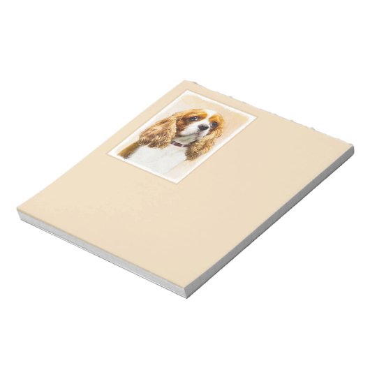 Cavalier King Charles Spaniel Original Painting Notitieblok (Linkerzijde)