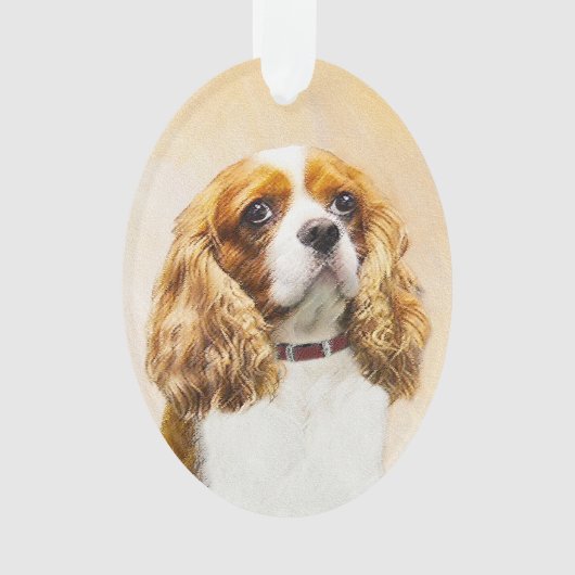 Cavalier King Charles Spaniel Original Painting Ornament (voorkant)