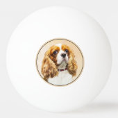 Cavalier King Charles Spaniel Original Painting Pingpongbal (Voorkant)