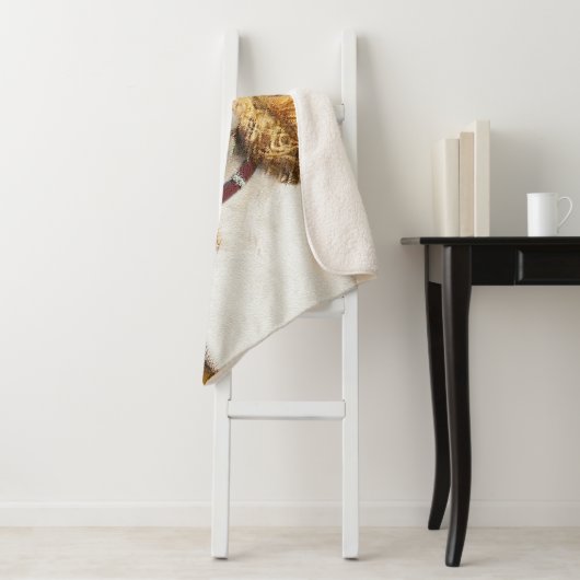 Cavalier King Charles Spaniel Original Painting Sherpa Deken (In situ)