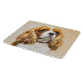 Cavalier King Charles Spaniel Original Painting Snijplank (Hoek)