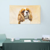 Cavalier King Charles Spaniel Original Painting Spandoek (Beurs)