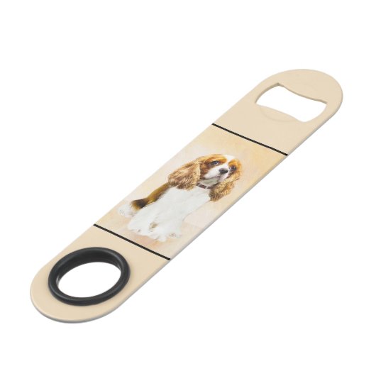 Cavalier King Charles Spaniel Original Painting Speed Flessenopener (Achterkant Gekanteld)