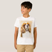Cavalier King Charles Spaniel Original Painting T-shirt (Voorkant volledig)