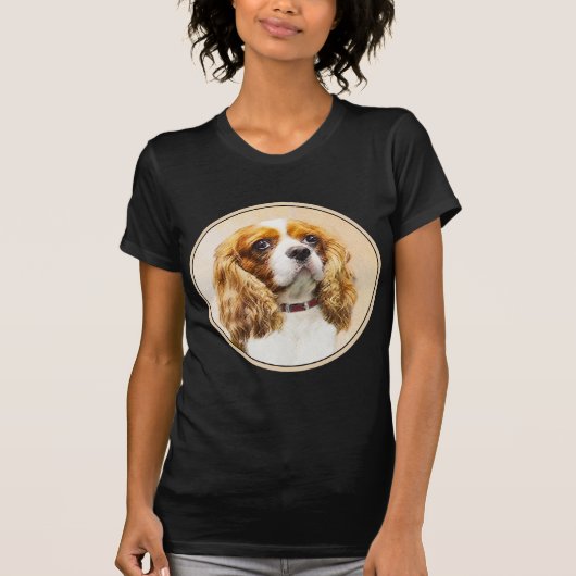 Cavalier King Charles Spaniel Original Painting T-shirt (Voorkant)