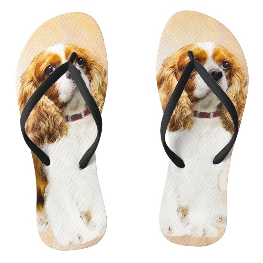 Cavalier King Charles Spaniel Original Painting Teenslippers (Voetbed)