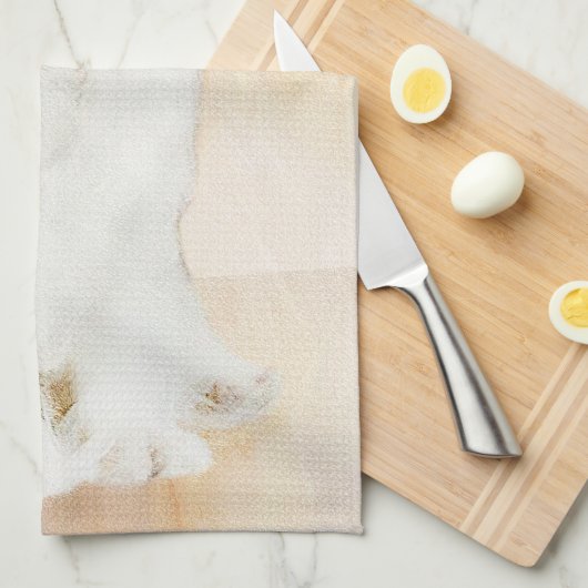 Cavalier King Charles Spaniel Original Painting Theedoek (Quarter Fold)