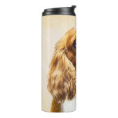 Cavalier King Charles Spaniel Original Painting Thermosbeker (Gedraaid links)