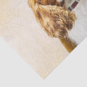 Cavalier King Charles Spaniel Original Painting Tissuepapier (Detail)