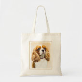 Cavalier King Charles Spaniel Original Painting Tote Bag (Voorkant)
