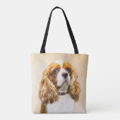 Cavalier King Charles Spaniel Original Painting Tote Bag (Achterkant)