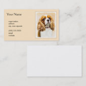 Cavalier King Charles Spaniel Original Painting Visitekaartje (Voorkant / Achterkant)