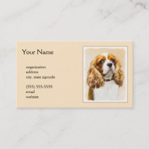 Cavalier King Charles Spaniel Original Painting Visitekaartje