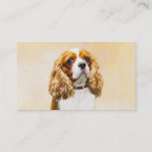 Cavalier King Charles Spaniel Original Painting Visitekaartje (Achterkant)