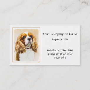 Cavalier King Charles Spaniel Original Painting Visitekaartje