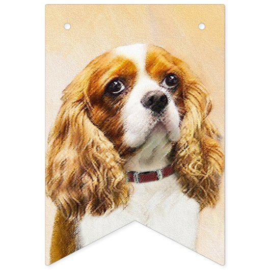 Cavalier King Charles Spaniel Original Painting Vlaggetjes (Eerste vlag)