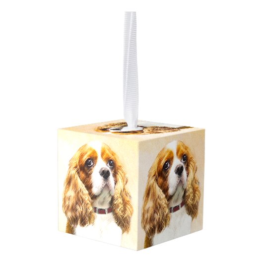 Cavalier King Charles Spaniel origineel schilderij Decoratie (Achter hoekig)