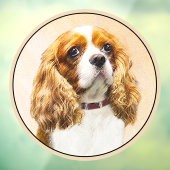 Cavalier King Charles Spaniel origineel schilderij Raamsticker (Vel 3)