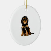 Cavalier King Charles Spaniel Ornament Black & Tan (Rechts)