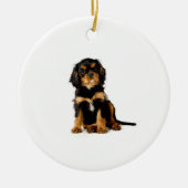 Cavalier King Charles Spaniel Ornament Black & Tan (Voorkant)