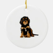 Cavalier King Charles Spaniel Ornament Black & Tan (Achterkant)