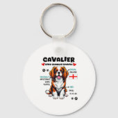 Cavalier King Charles Spaniel Owner Funny Dog Love Sleutelhanger (Voorkant)