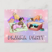 Cavalier King Charles Spaniel Pajama Party Kaarten (Voorkant)