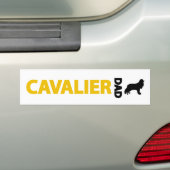 Cavalier King Charles Spaniel papa Bumpersticker (Op auto)