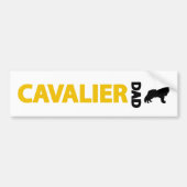 Cavalier King Charles Spaniel papa Bumpersticker (Voorkant)