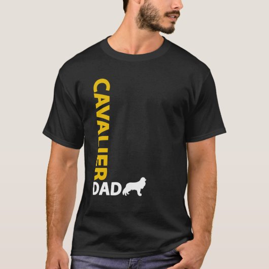 Cavalier King Charles Spaniel papa T-shirt (Voorkant)