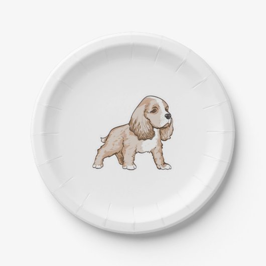 Cavalier King Charles Spaniel Papieren Bordje (Voorkant)