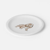 Cavalier King Charles Spaniel Papieren Bordje (Gekanteld)