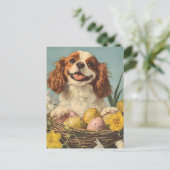 Cavalier King Charles Spaniel Pasen Briefkaart (Staand voorkant)