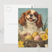 Cavalier King Charles Spaniel Pasen Briefkaart (Voorkant / Achterkant)