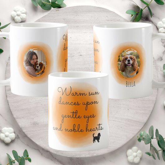 Cavalier King Charles Spaniel Pastel Orange Custom Koffiemok