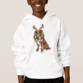 Cavalier King Charles Spaniel Patchwork Kerstmis (Voorkant)