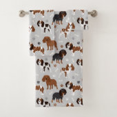 Cavalier King Charles Spaniel Paws en Botten Bad Handdoek (Insitu)