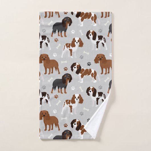 Cavalier King Charles Spaniel Paws en Botten Bad Handdoek (Handdoek)