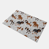 Cavalier King Charles Spaniel Paws en Botten Deurmat (Schuin)