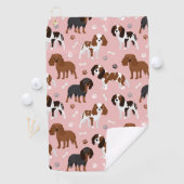 Cavalier King Charles Spaniel Paws en Botten Golf Golfhanddoek (Insitu)