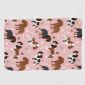 Cavalier King Charles Spaniel Paws en Botten Golf Golfhanddoek (Horizontaal)
