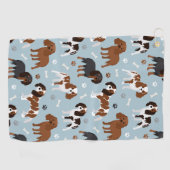 Cavalier King Charles Spaniel Paws en Botten Golfhanddoek (Horizontaal)