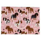 Cavalier King Charles Spaniel Paws en Botten Groot Cadeauzakje (Achterkant)