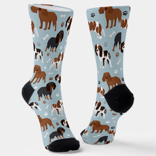 Cavalier King Charles Spaniel Paws en Botten Socks Sokken (Gebogen)